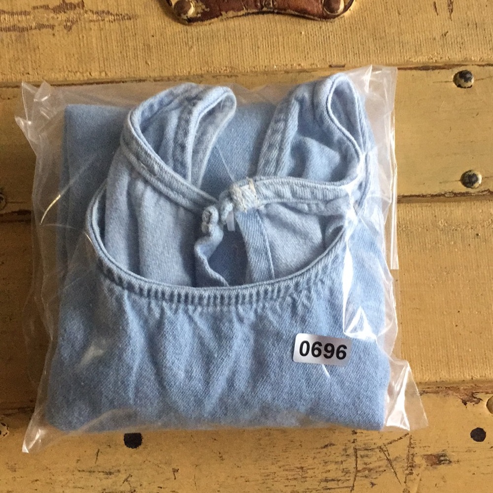 AMERICAN APPAREL BOHO DENIM CROP TOP USA S - Picture 8 of 8
